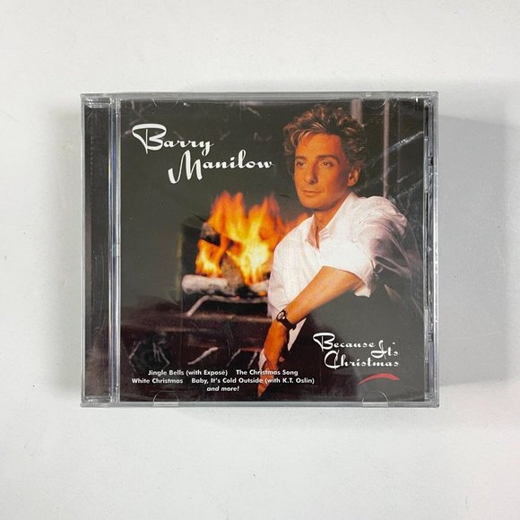 Barry Manilow Because It's Christmas CD 1990 Sealed BMG/Arista 7551745676 - Picture 2 of 4